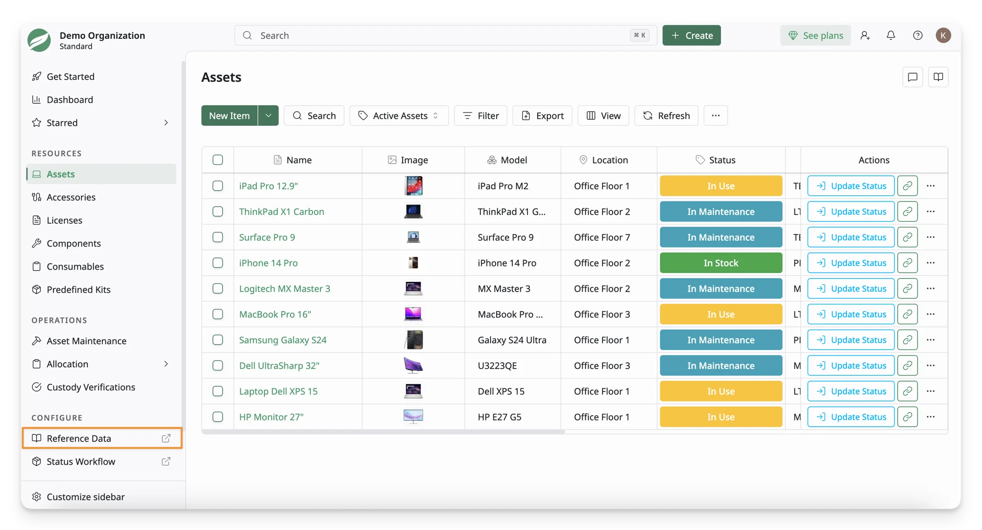 Navigate To The Asset Models Screen 01