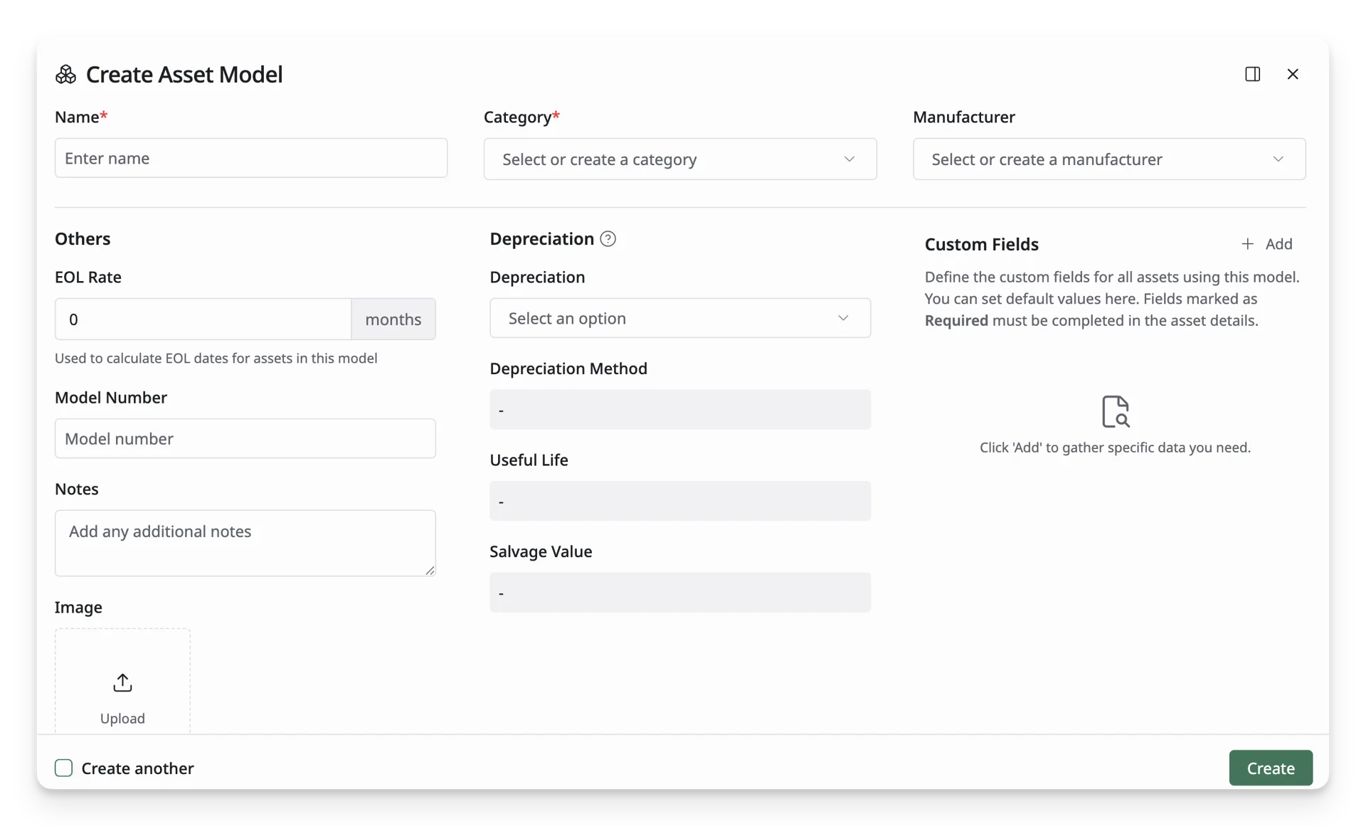 Asset Model Form