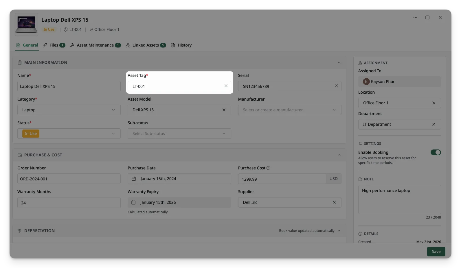 Asset Tags