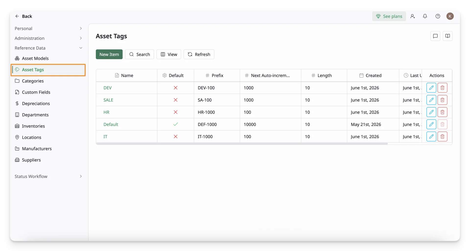 Navigate To The Asset Tags Screen 02