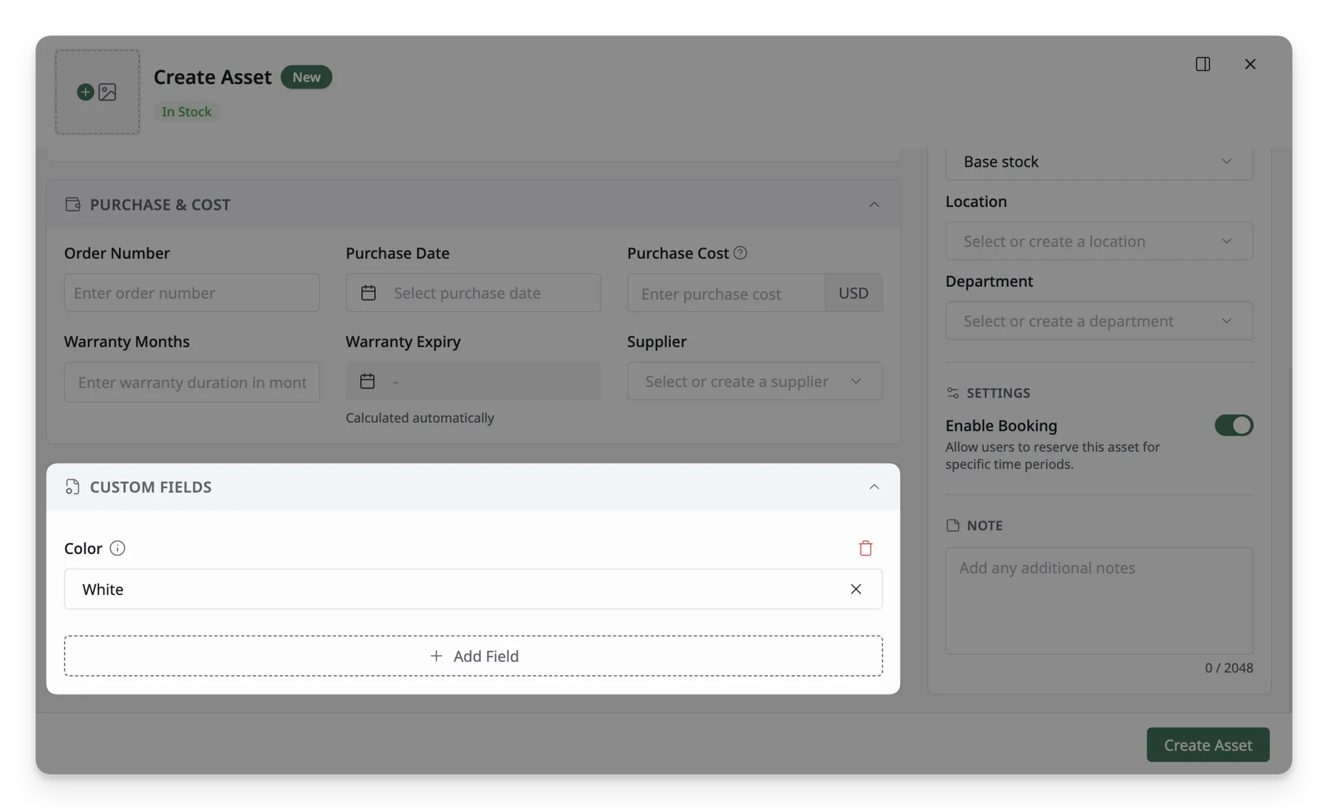 Custom Fields