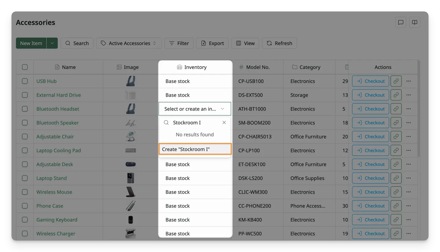 Create Inventories in Resource Lists