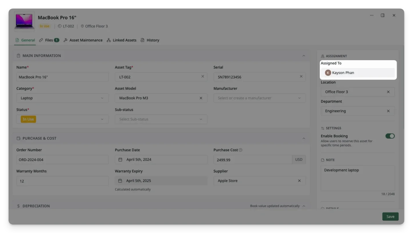 In Use Assets