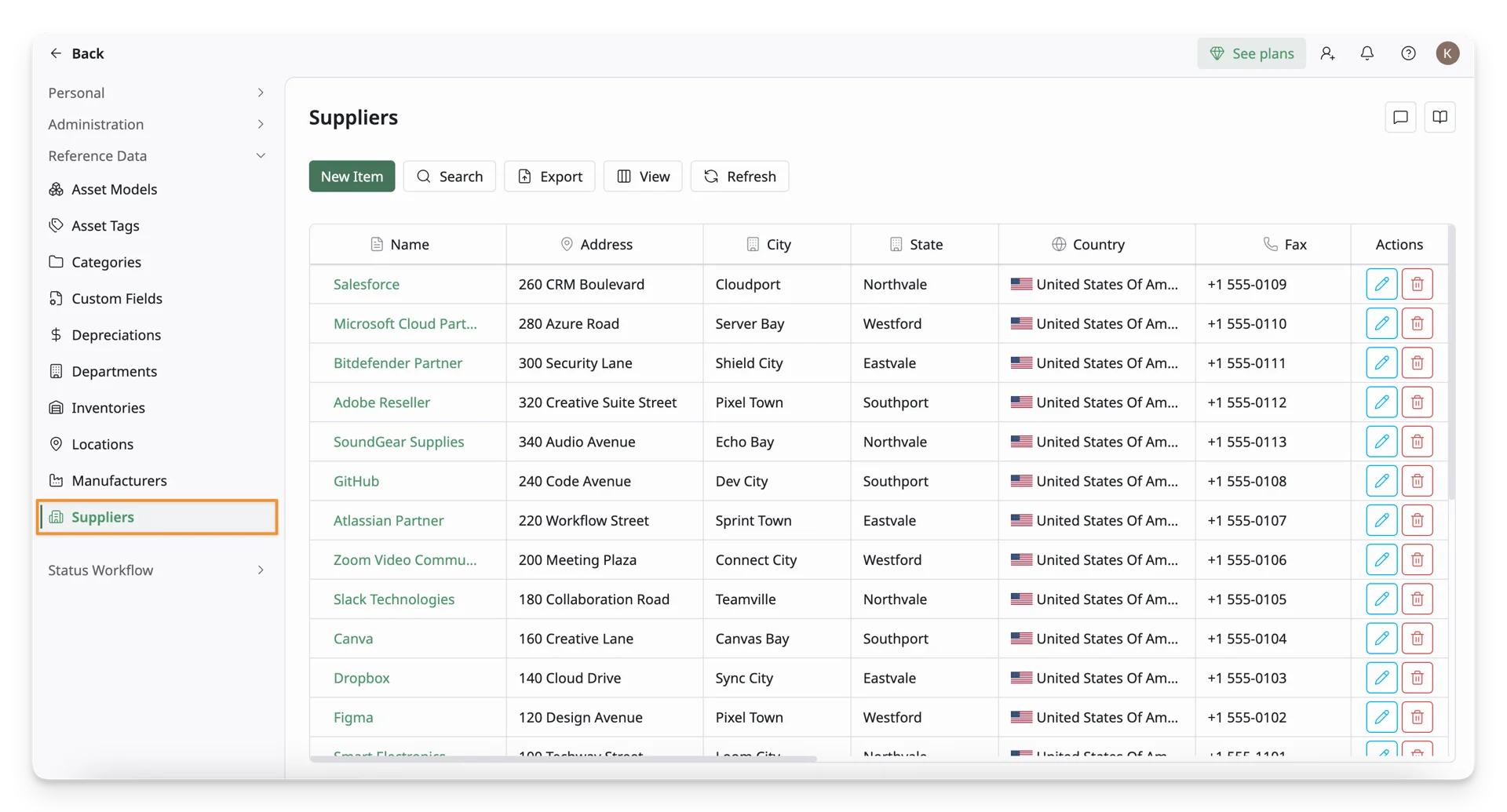 Navigate To The Suppliers Screen 02
