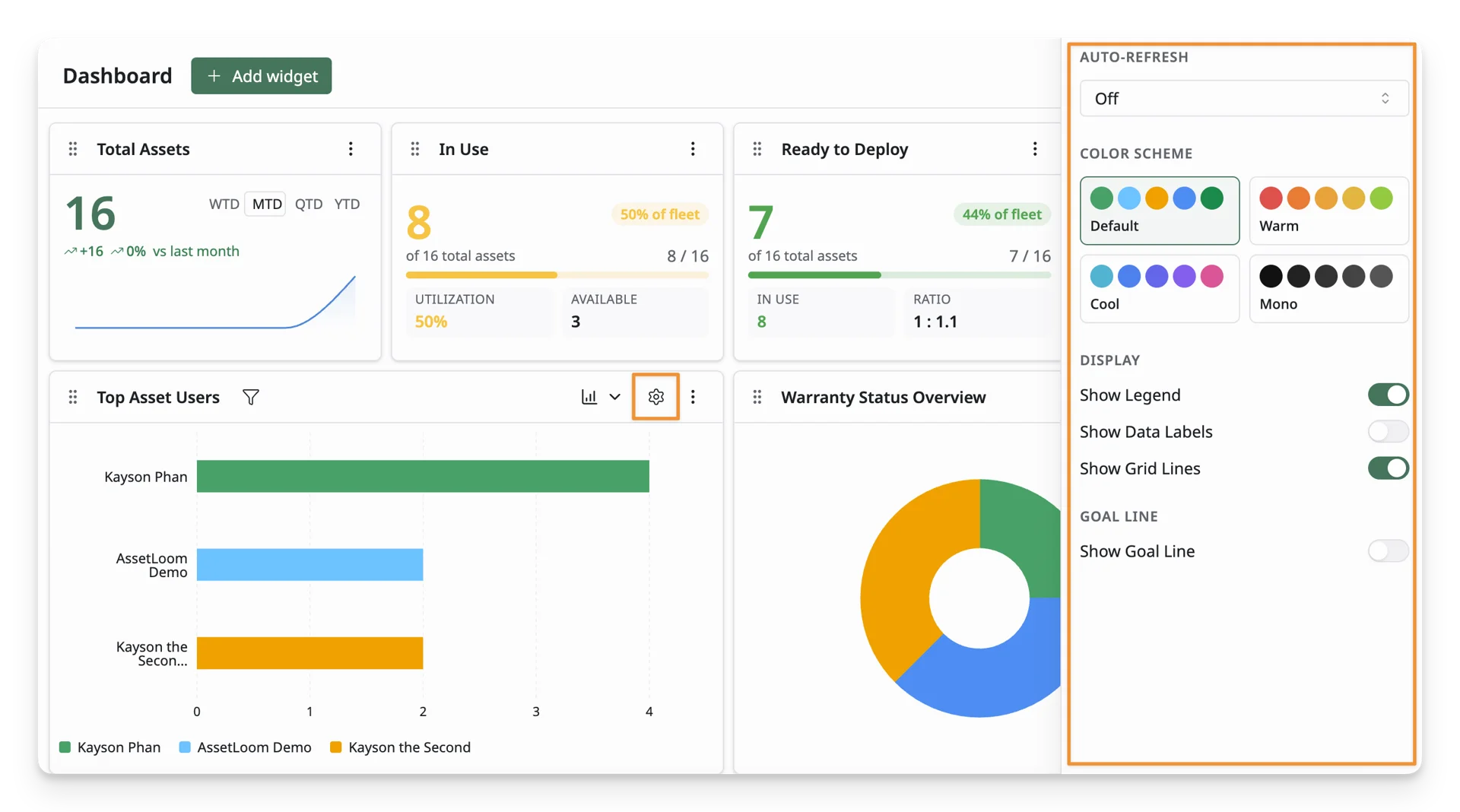 Configure Widget Setting