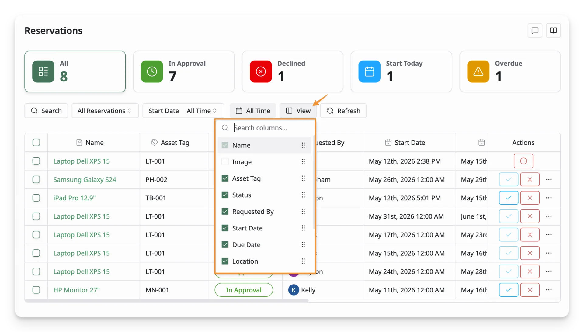 Customize the Table View