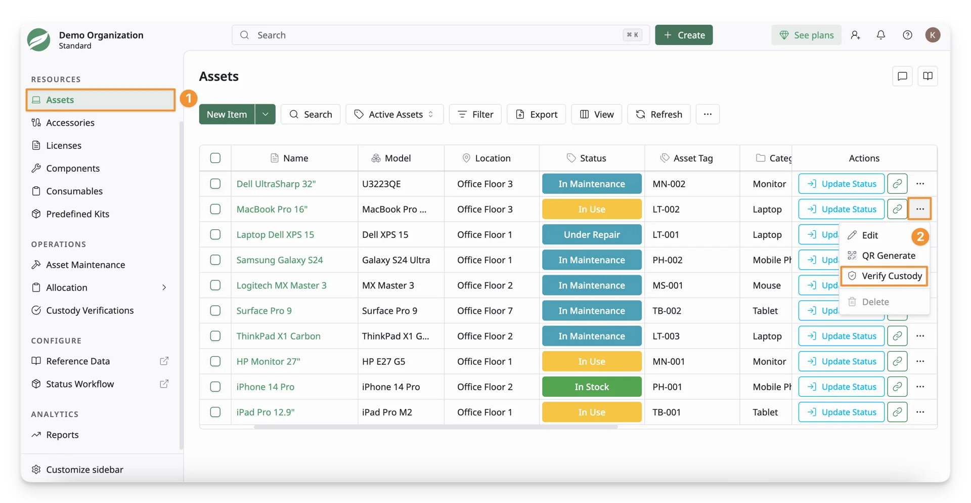 Send a Custody Verification Request 01