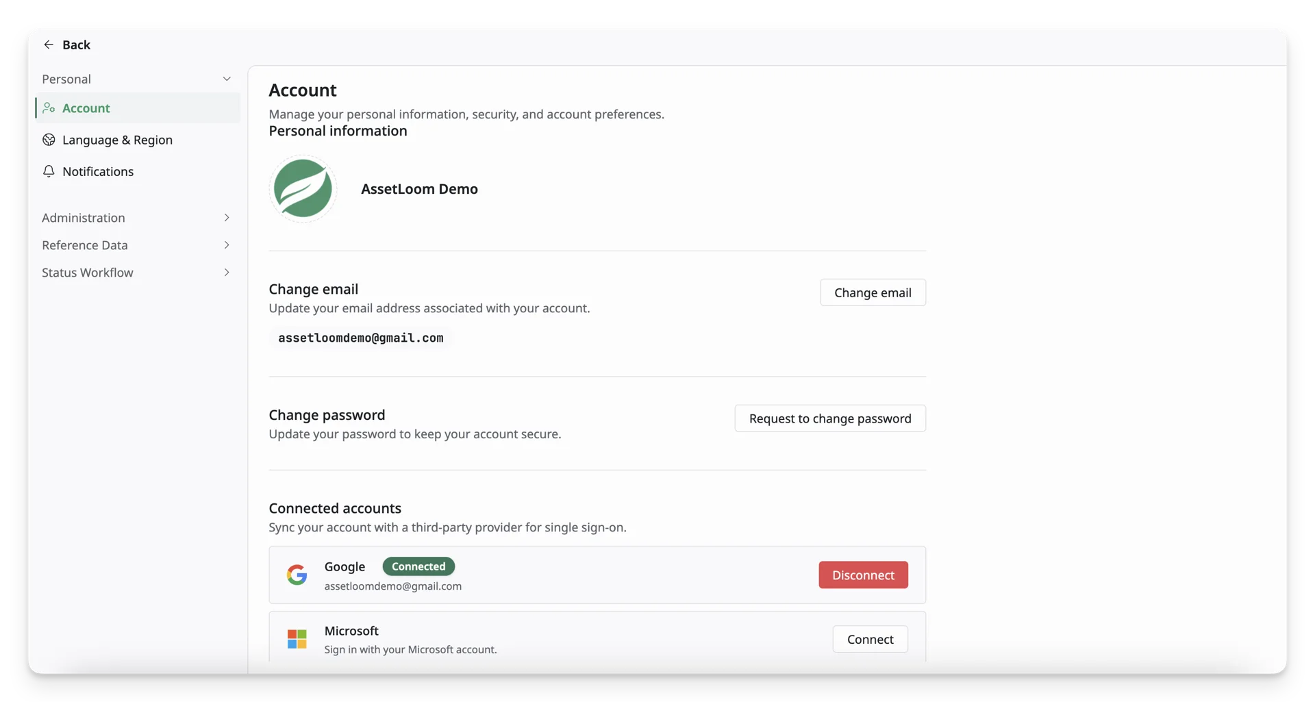 Account Settings