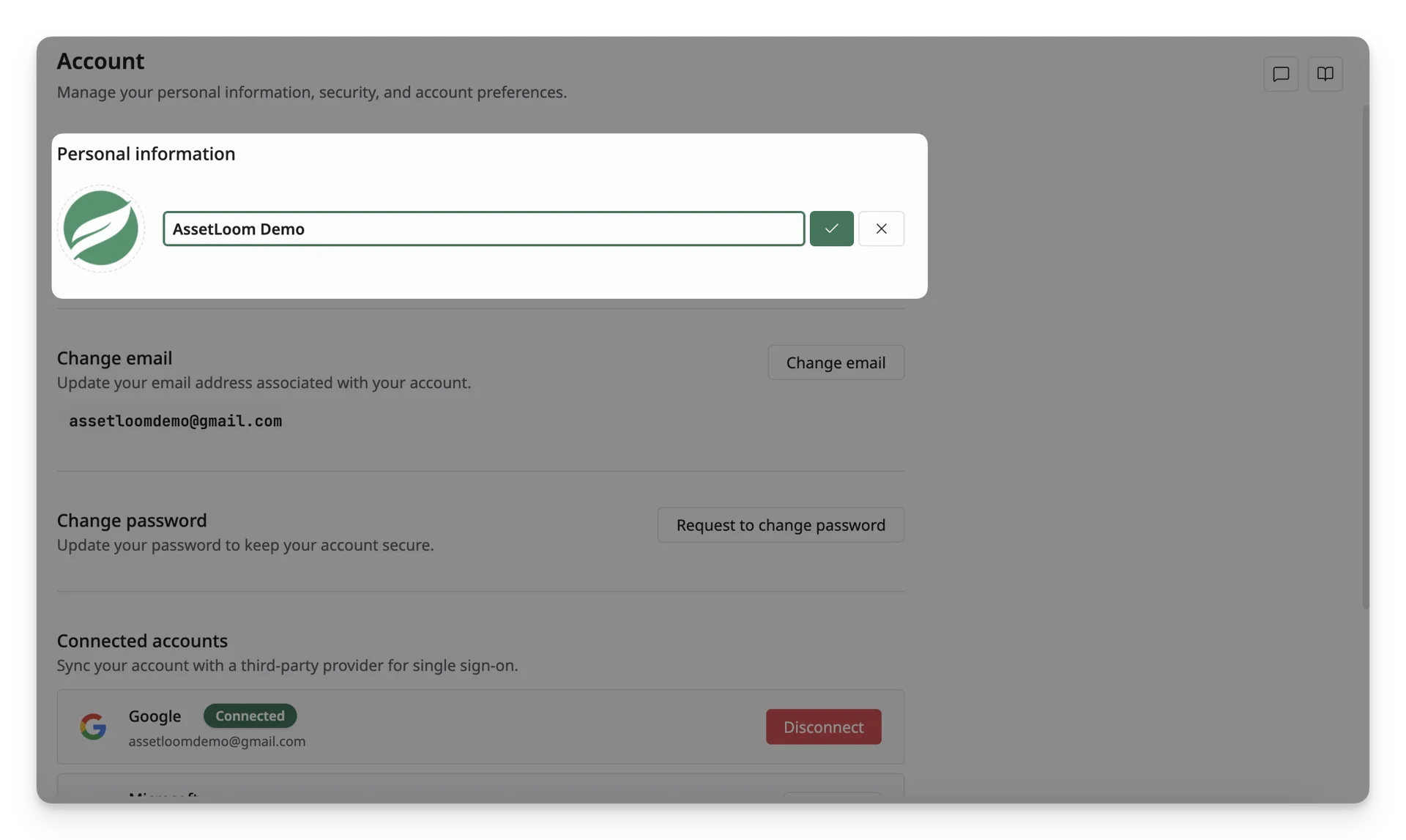 Update Personal Information