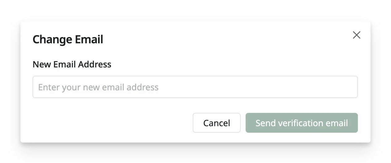 Send verification email