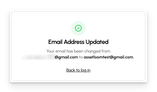 receive the notification when your address has been updated