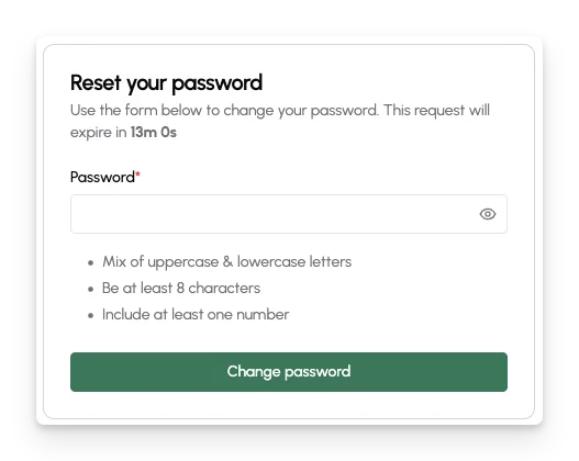 generate a new password