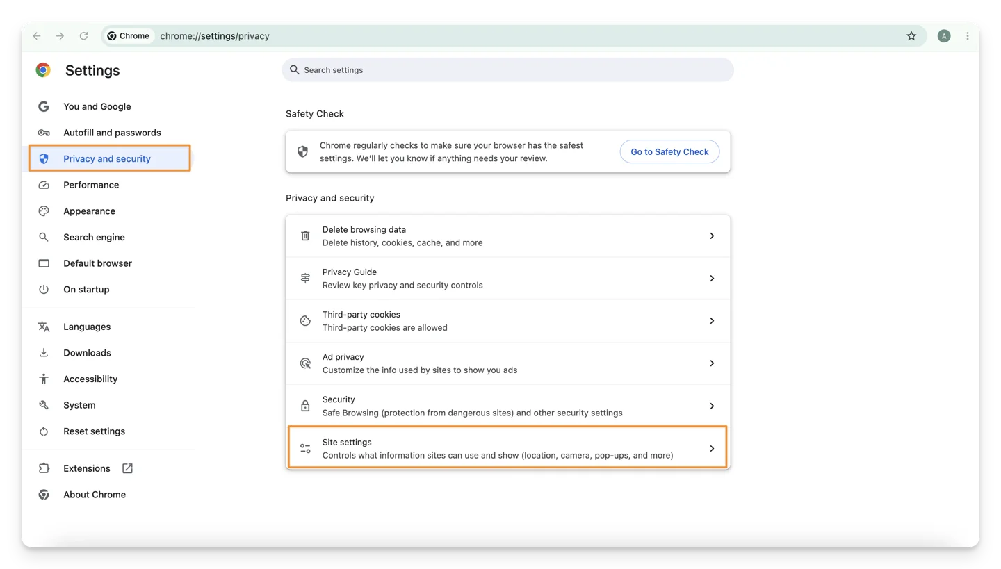 Browser notification settings 02