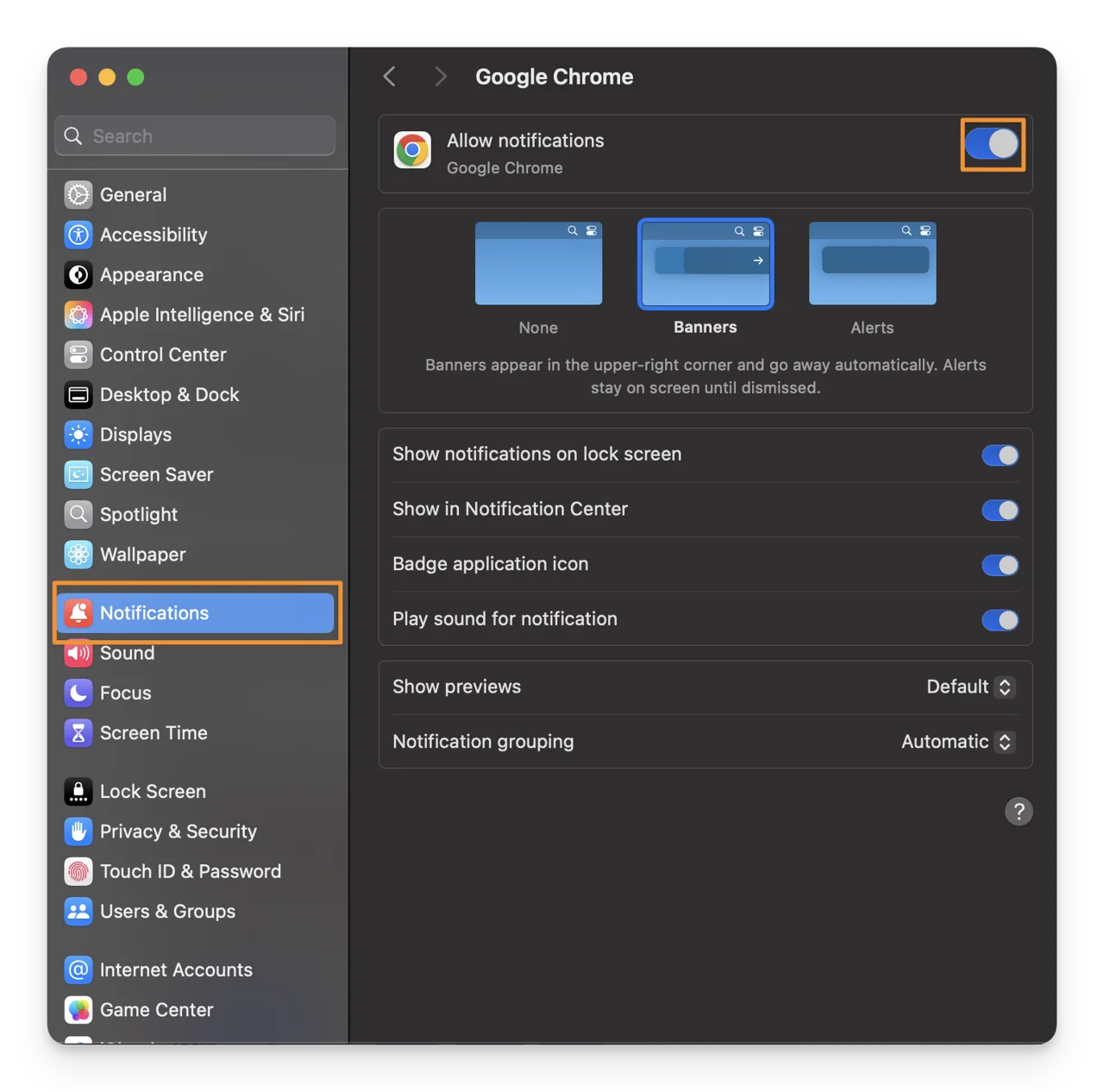 Browser notification settings 05