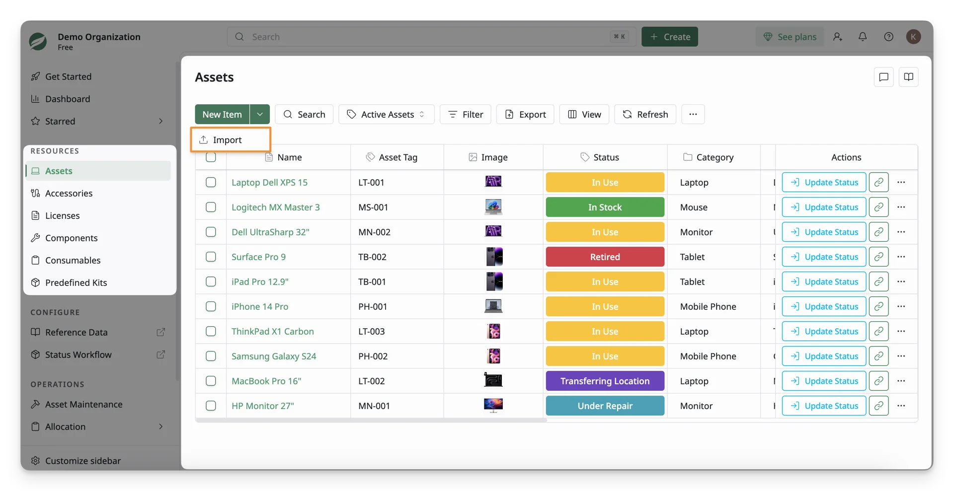 Import New Assets