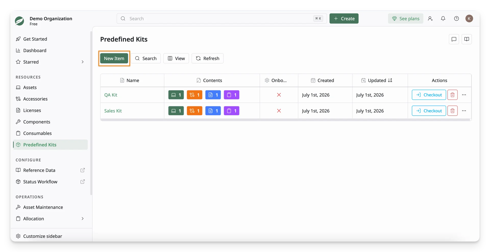 Create a Predefined Kit and Enable Onboarding 01