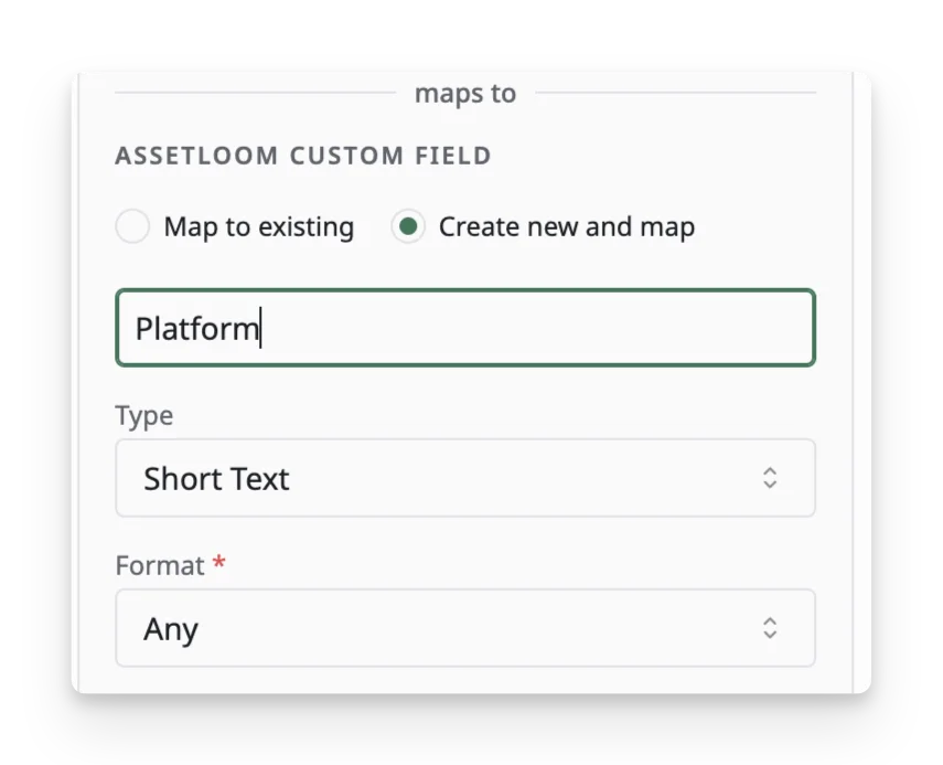 create new and map
