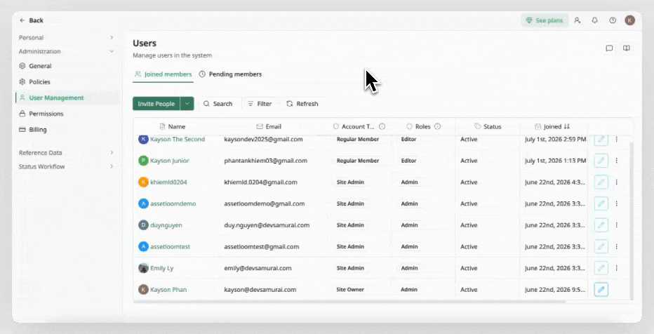 Account Type Label Account Type Label