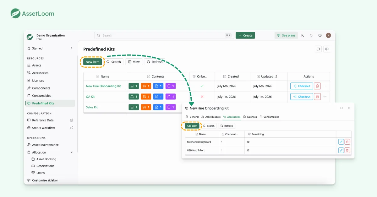 New Hire Onboarding Workflow - Step 2 Create Onboarding Kits