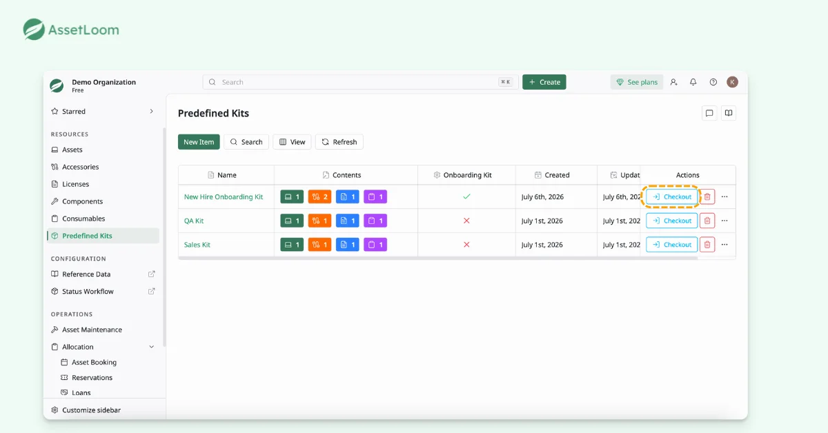 New Hire Onboarding Workflow - Step 3 Set Up Auto Checkout For Onboarding Kits 01