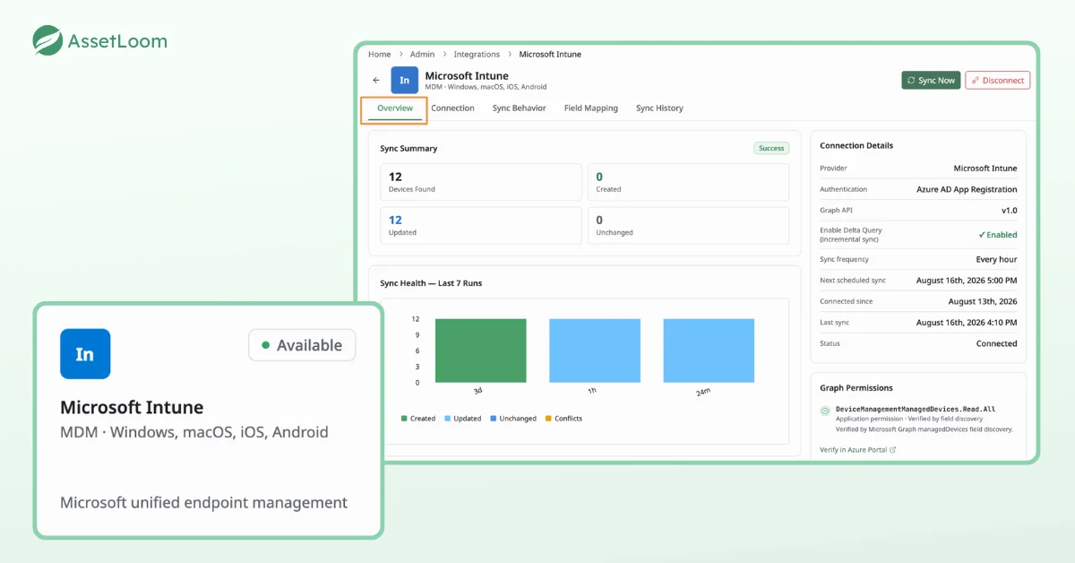 Sync MDM Data Into Your Asset Inventory