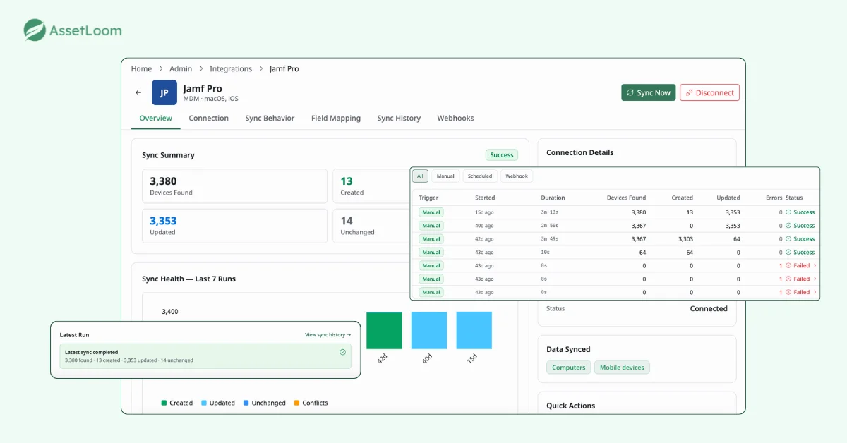 Connect AssetLoom with Your MDM Systems