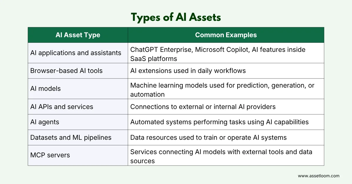 Types of AI Assets