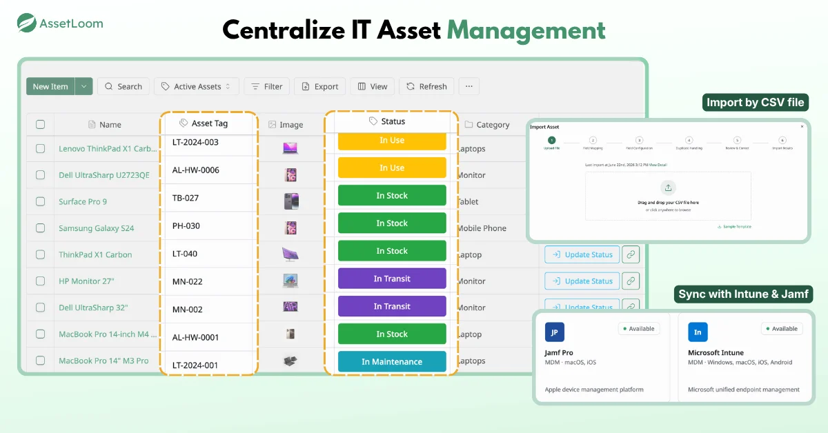 Centralize IT Asset Management