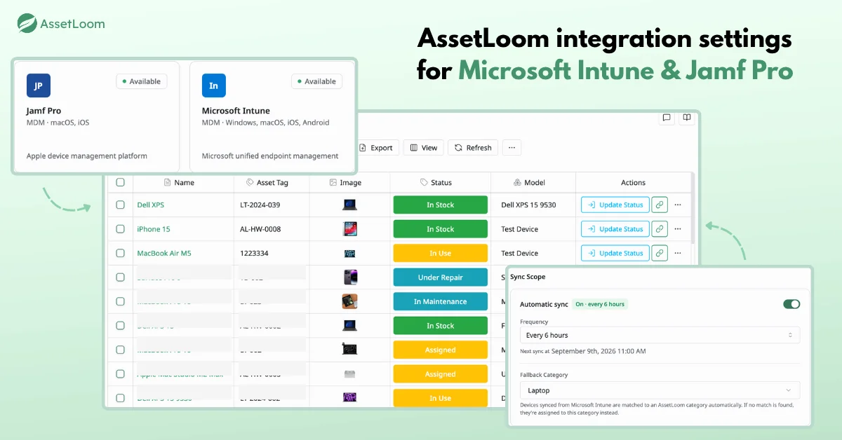 Keep records current with Microsoft Intune and Jamf Pro