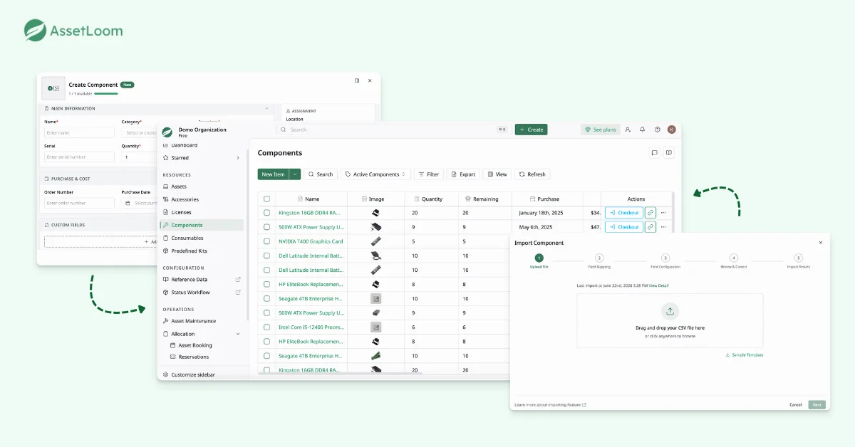 Component Availability  For Repairs - Step 1: Build Your Component Inventory