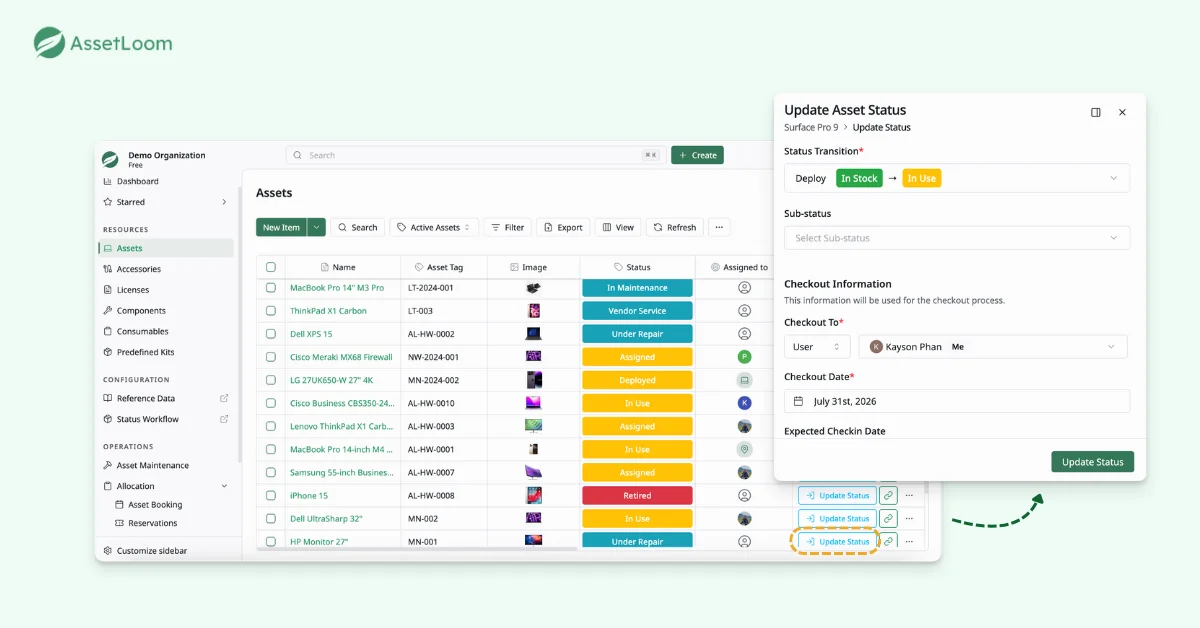 Running an Asset Audit Sign-Off - Step 2: Connect Each Asset to the Right User Running an Asset Audit Sign-Off - Step 2: Connect Each Asset to the Right User