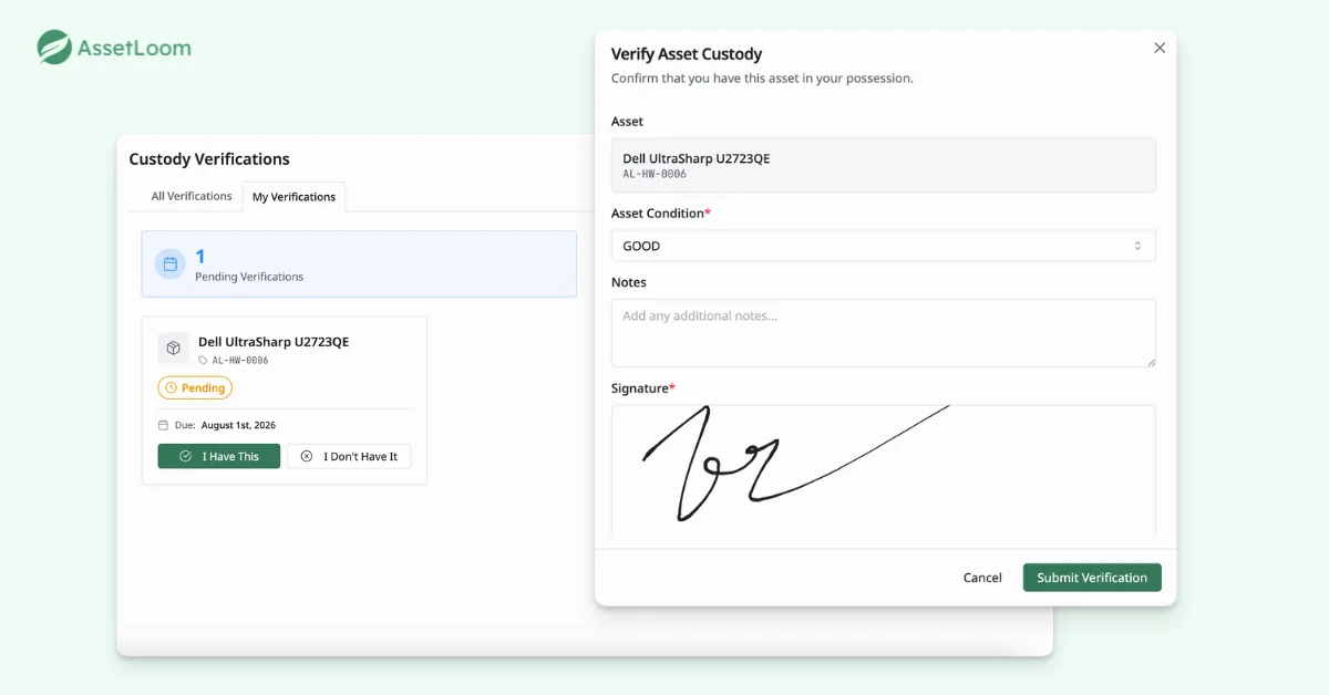 Running an Asset Audit Sign-Off - Step 4: Tracking Custody Responses Running an Asset Audit Sign-Off - Step 4: Tracking Custody Responses