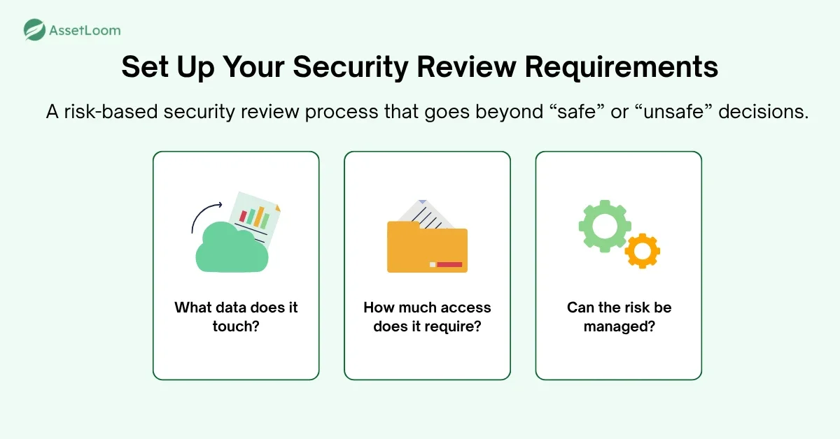 Set Up Your Security Review Requirements