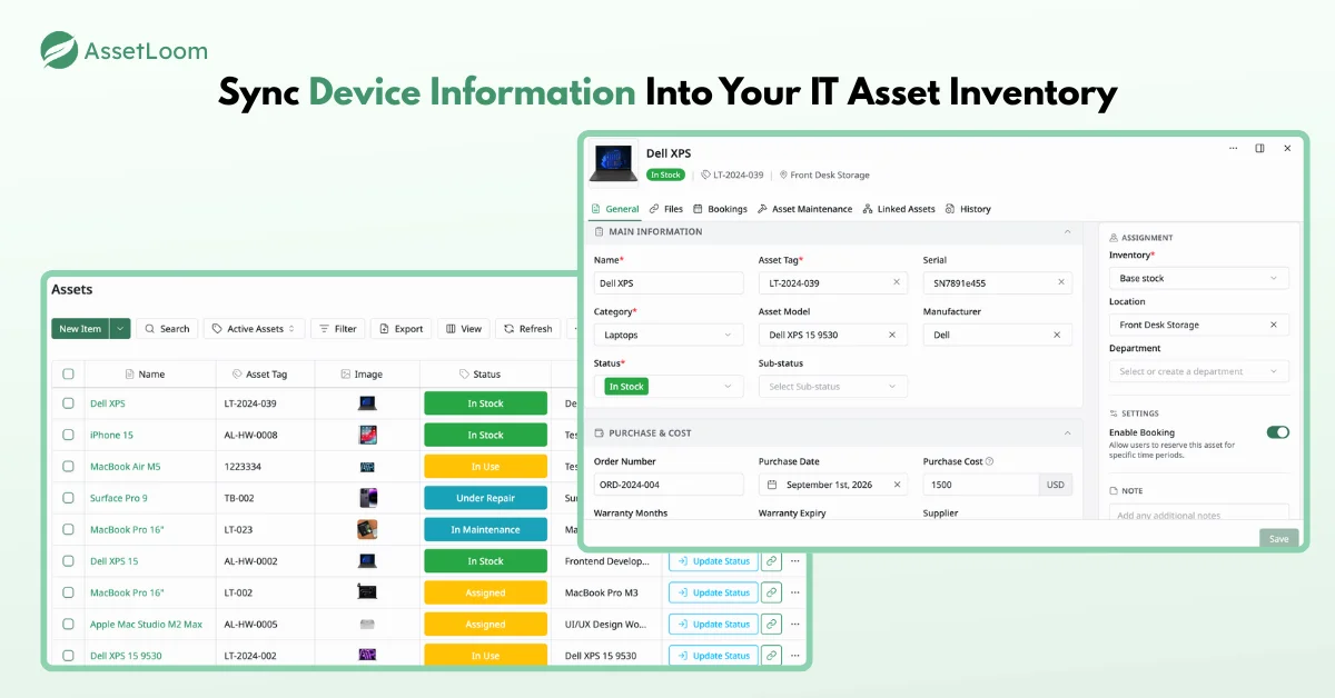 Sync Device Information Into Your IT Asset Inventory
