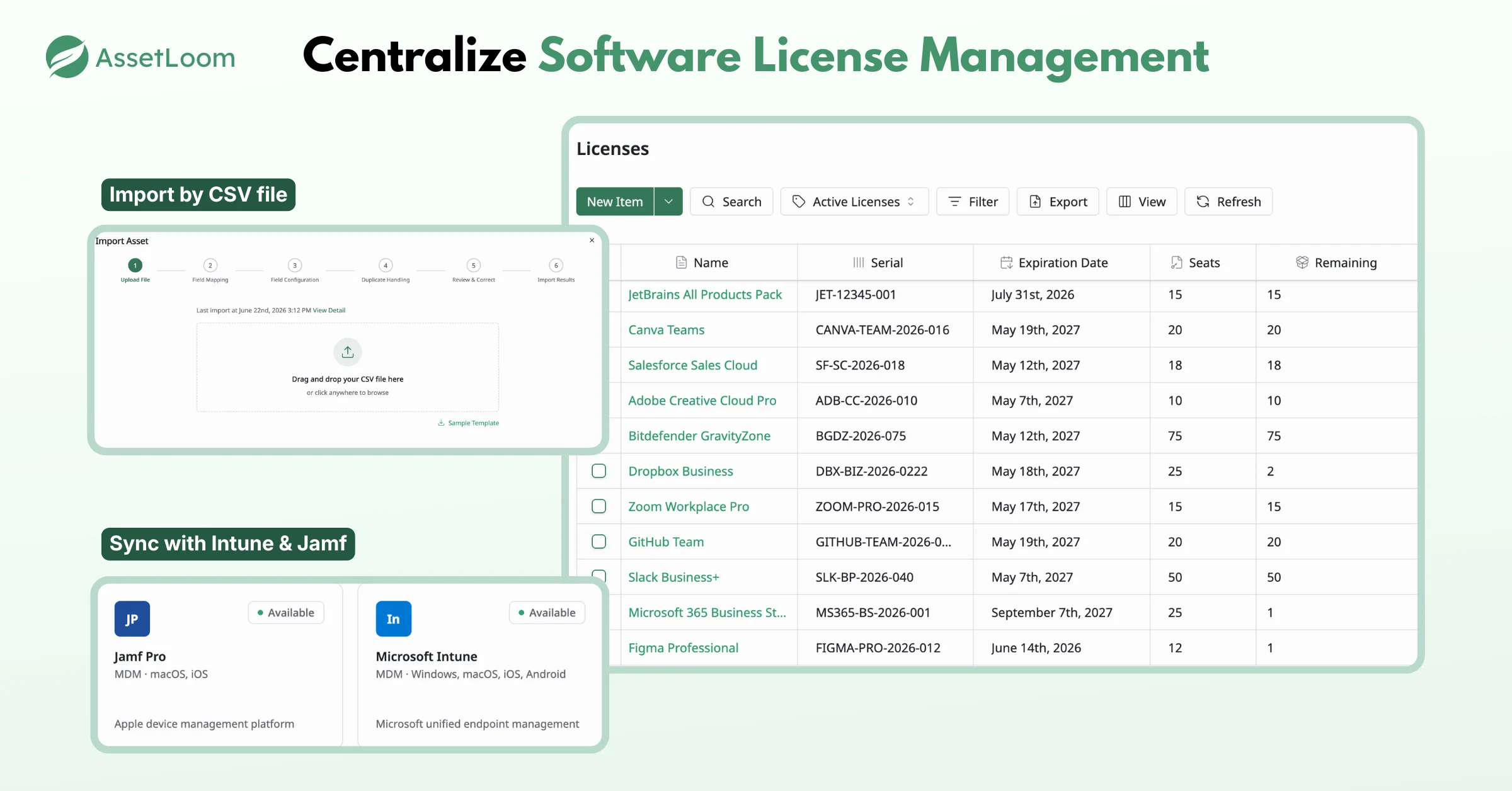 Centralize Software License Management