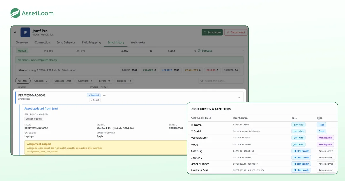 Sync History and Faster Updates