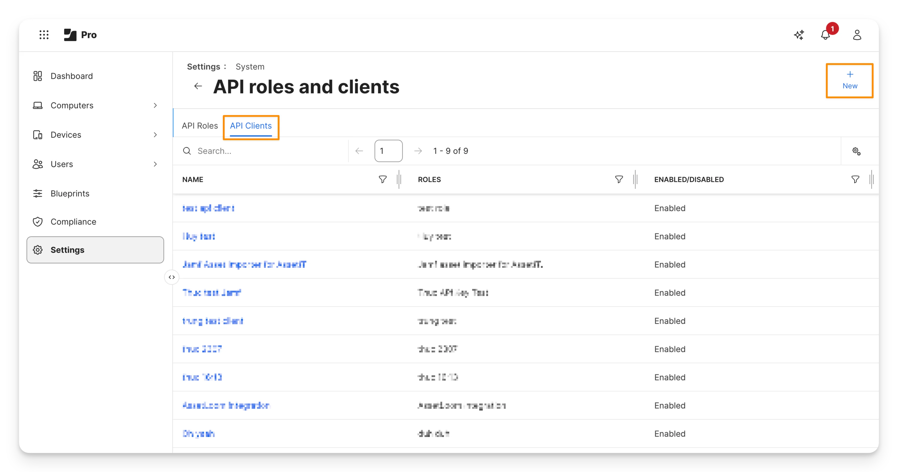 Create API client
