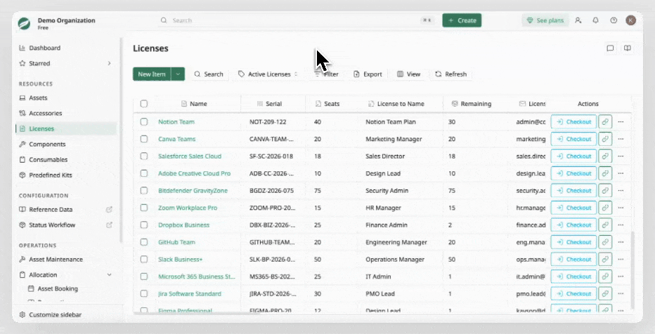 License List - Edit License Information License List - Edit License Information