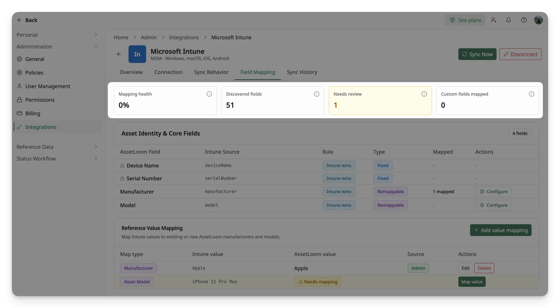 mapping overview microsoft intune