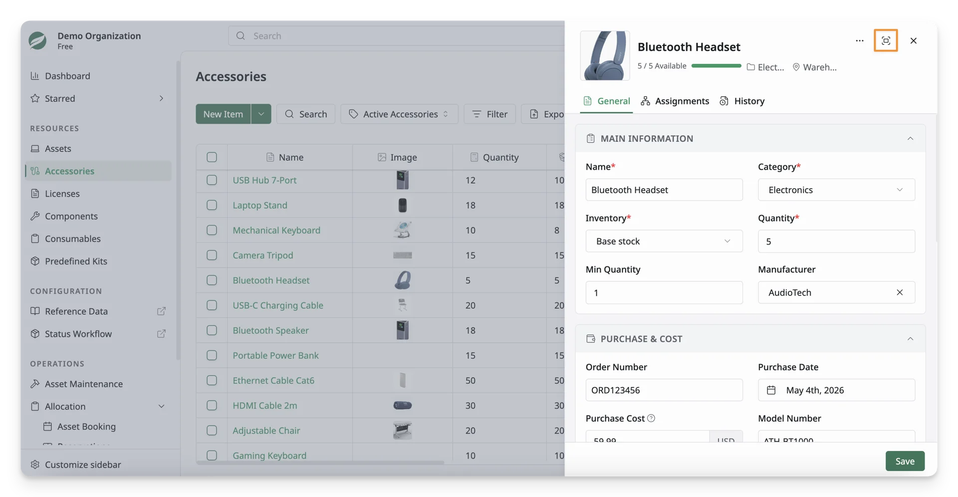 Expand Accessory View