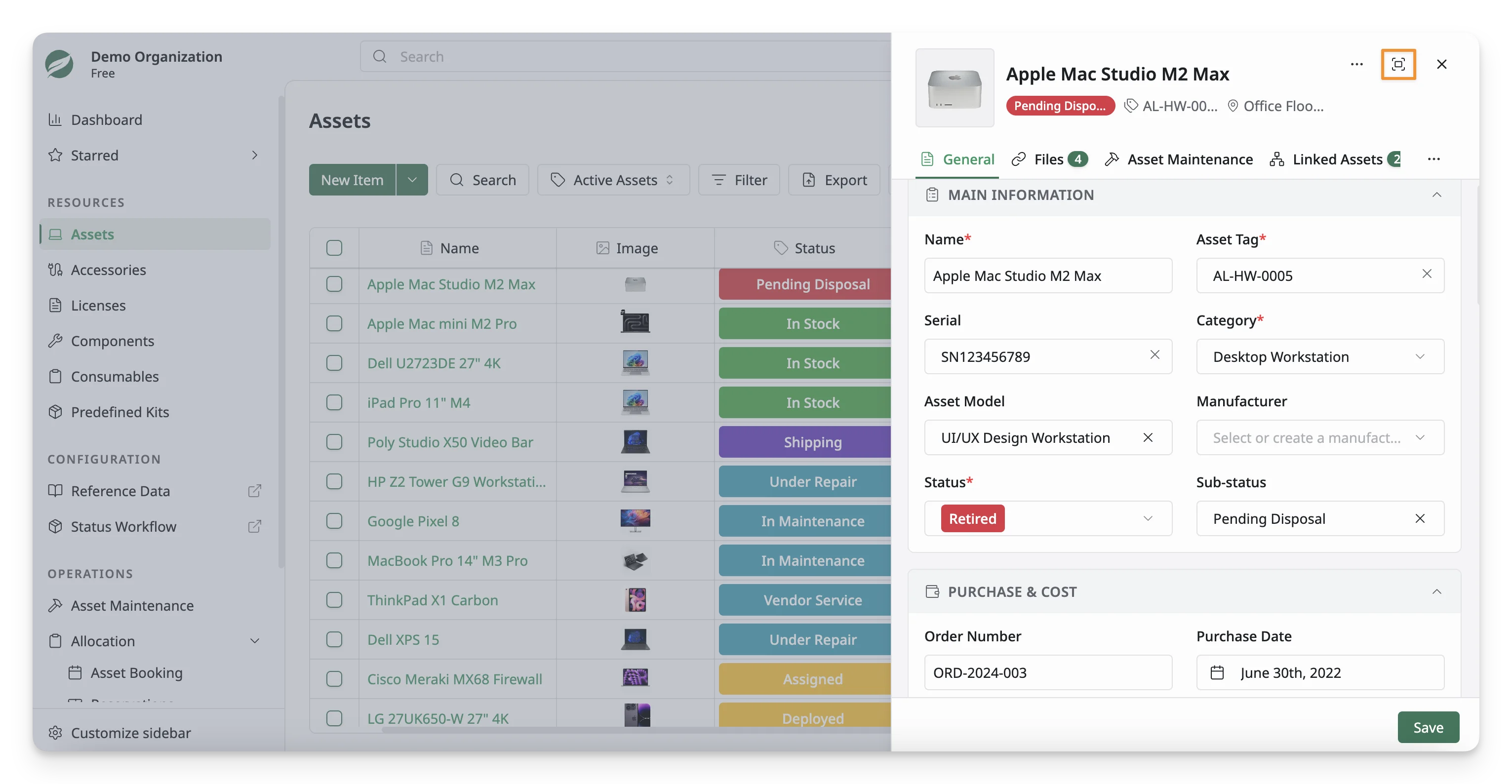 Expand Asset View