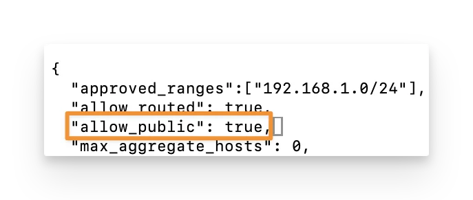 Allow Public Ranges