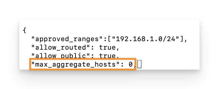 Aggregate Host Limit