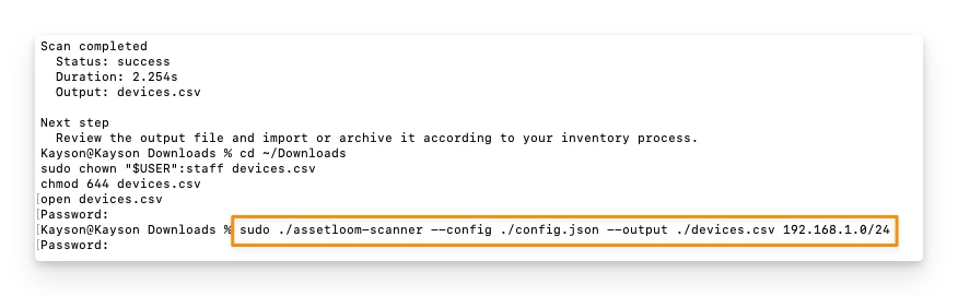 Run & Save Results as a CSV File