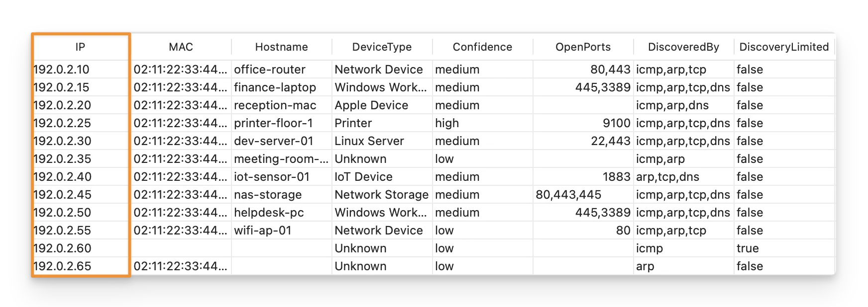 IP - AssetLoom Network Scanner