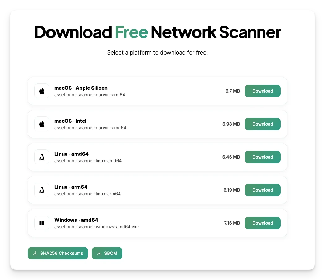 Install the Network Scanner