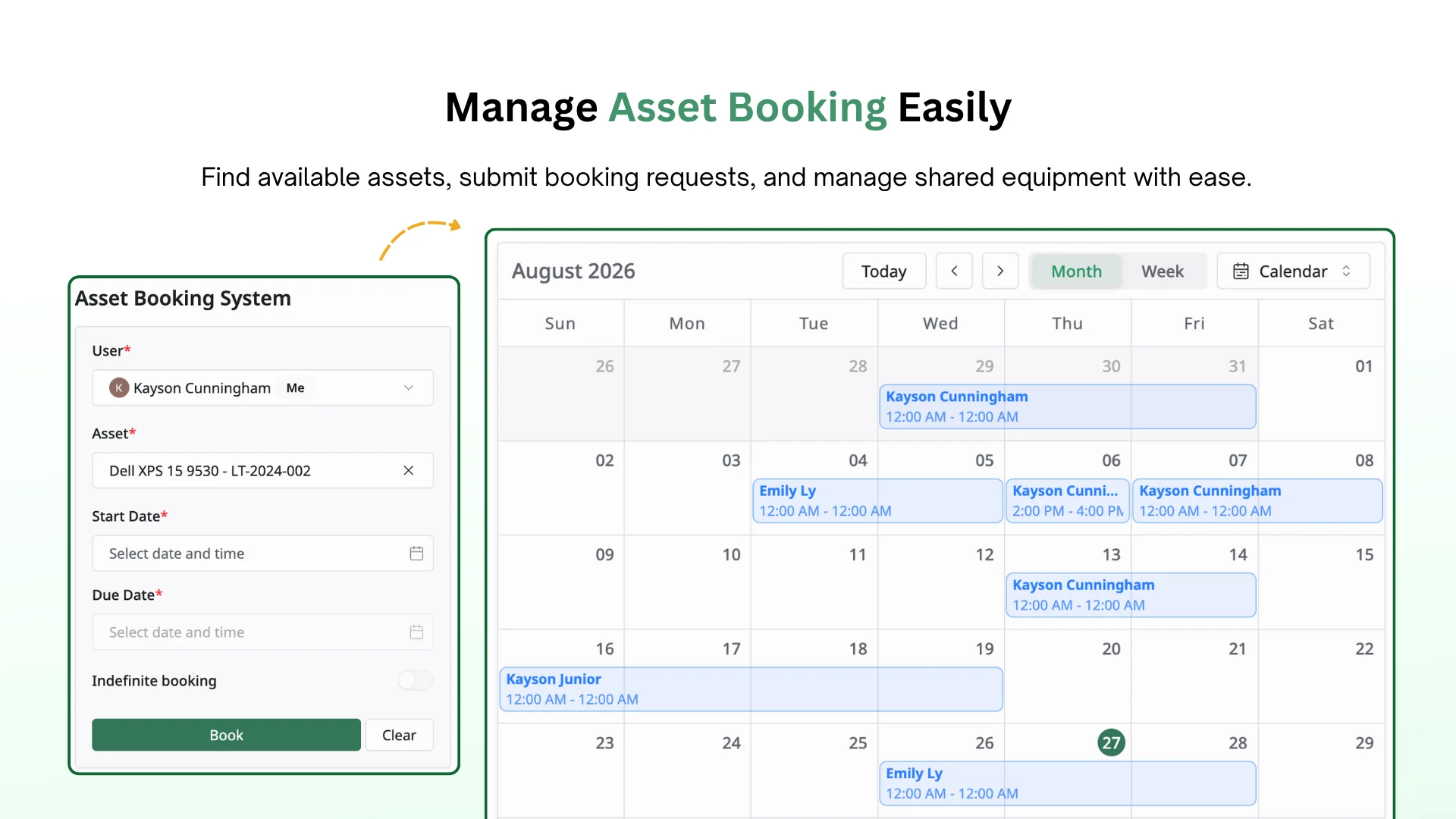 Asset Booking - IT Asset Operations