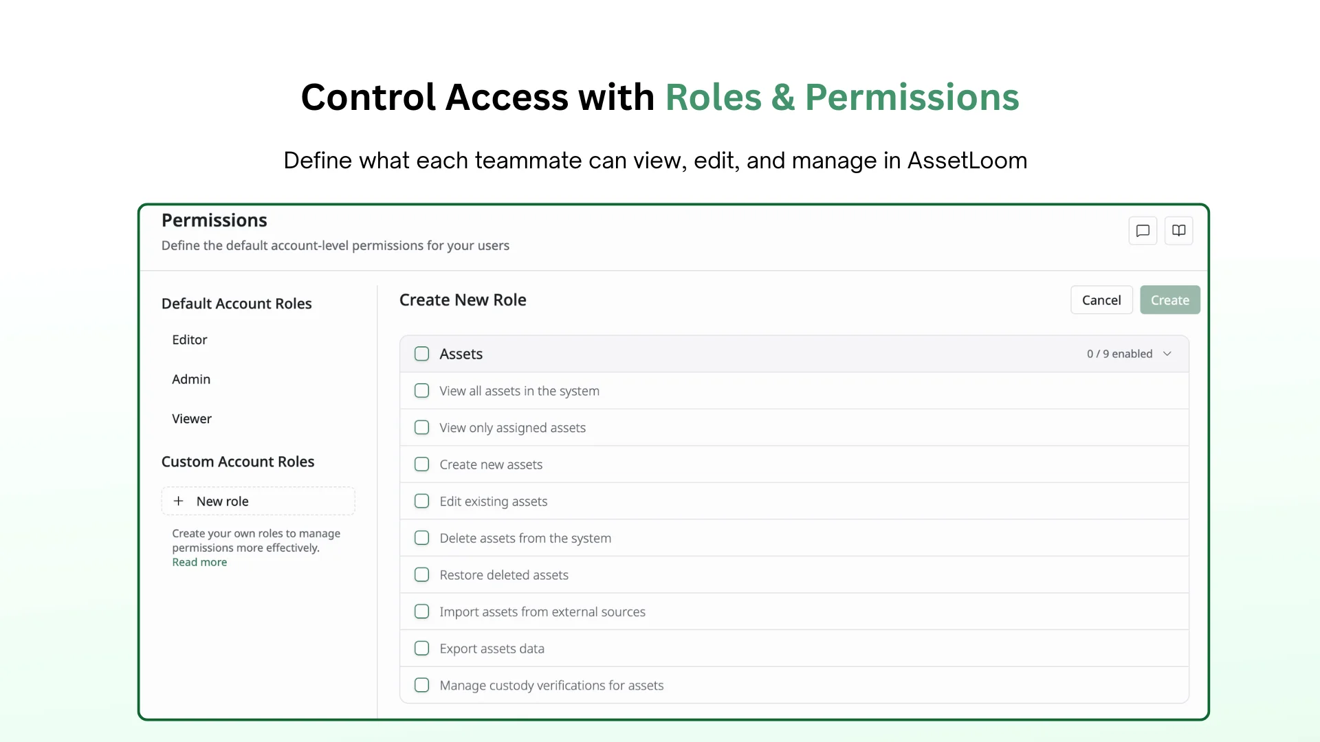 Roles & Permissions
