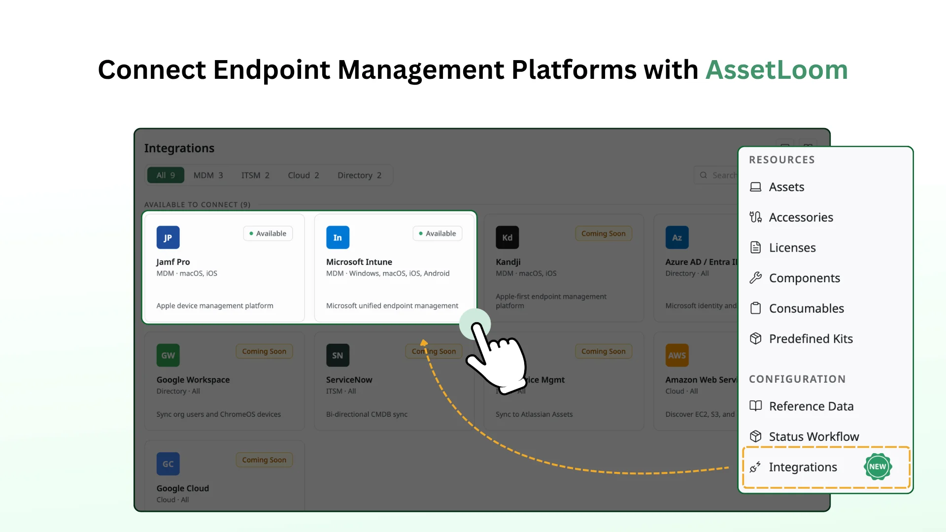 AssetLoom’s Jamf and Intune integration